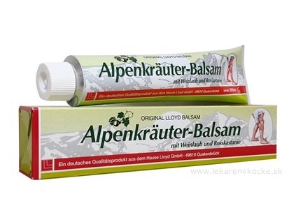 Lloyd Nemecko Alpská masť balzám s vínnnym listom a gaštanom 200 ml