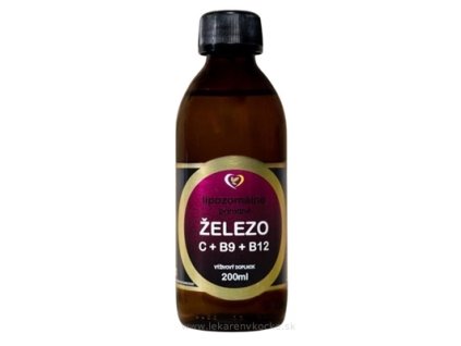 Zdravý svet Lipozomálne ŽELEZO + C + B9 + B12 200 ml
