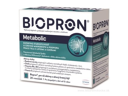 BIOPRON Metabolic prášok vo vrecúškach 120 ks