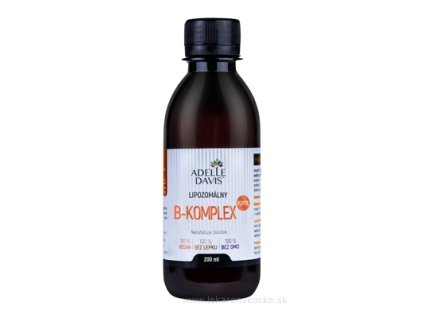Adelle Davis Lipozomálny B‑Komplex FORTE – 200 ml | 9 B‑vitamínov v tekutej forme | Lekáreň v KOCKE