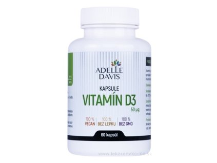 Adelle Davis VITAMÍN D3 50 mcg 60 ks