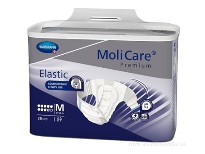 MOLICARE Premium elastic 9 kvapiek M plienkové nohavičky zalepovacie 26 ks