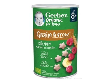 Gerber Organic CHRUMKY Ryžovo-pšeničné 35 g