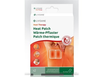 LIVSANE Heat therapy hrejivá náplasť 2 ks