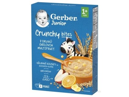Gerber Junior nemliečna kaša ovocná s chrumkavými kúskami 200 g