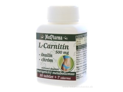 MedPharma L-CARNITÍN 500 MG + INULÍN + CHRÓM tbl 30+7 zadarmo (37 ks)