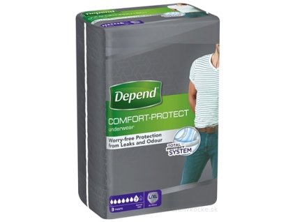 DEPEND NORMAL L/XL pre mužov naťahovacie nohavičky 9 ks