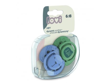 Lovi dynamický utišujúci cumlík HEY boy 6-18m 2 ks