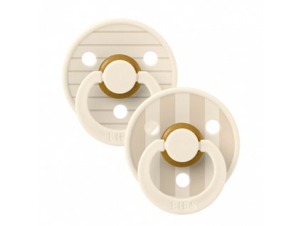 BIBS STUDIO Colour Pin cumlíky z prírodného kaučuku 2ks – veľkosť 1