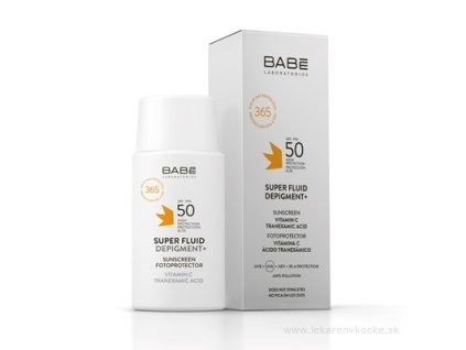 BABÉ SUPER FLUID DEPIGMENT+ SPF50 depigmentačný fluid s ochranným faktorom pre všetky typy pleti 50 ml