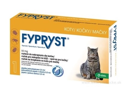 FYPRYST 50 mg MAČKY 0,5 ml
