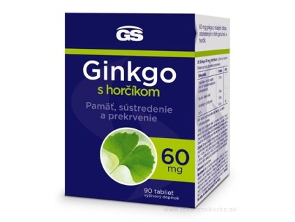 GS Ginkgo 60 mg s horčíkom 90 ks