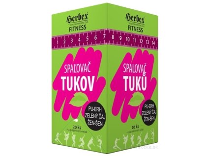 HERBEX Fitness spaľovač tukov 20 x 1,5 g