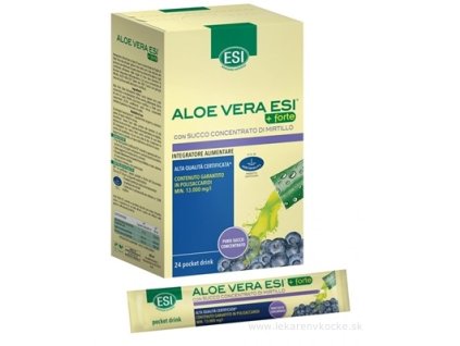 ESI Aloe Vera Forte drink vrecúška, 24 ks – podpora trávenia a imunitného systému