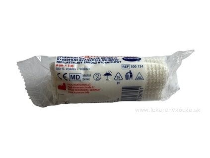 Ovínadlo hydrofilné neelastické pletené, nesterilné (6 cm x 5 m) 1 ks