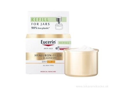 Eucerin HYALURON-FIL.+ELASTICITY Denný krém REFILL SPF30, anti-age, náhradná náplň 1x50 ml