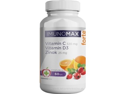IMUNOMAX  forte Vitamín C+D+Zinok - Pharmed New 60 ks