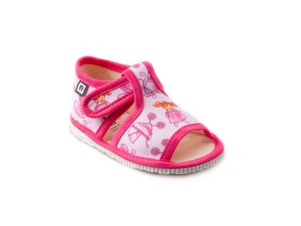 RAK Papuče ružové-bábika veľkosť 20