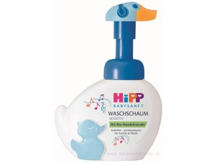 HiPP BabySANFT pena na umývanie pre citlivú pokožku Hudobník Sensitive kačička 250 ml