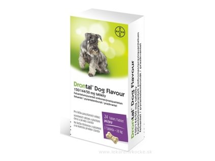 Drontal Dog Flavour 150/144/50 mg tablety 24 ks