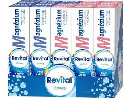 Revital Magnézium + B6 šumivý MIX BOX 1 set