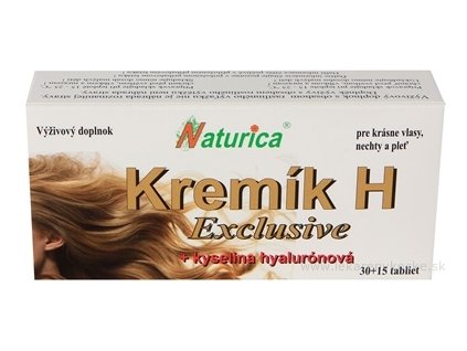 Naturica KREMÍK H Exclusive + Kyselina hyalurónová tbl 30+15 (45 ks)