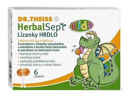 Dr.Theiss HerbalSept Kids HRDLO 6 ks