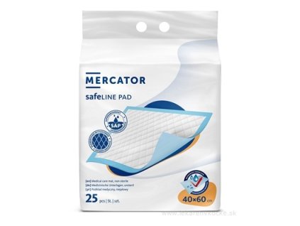 MERCATOR safeLINE PAD absorpčná podložka 40x60 cm, 25 ks
