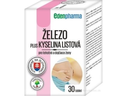 EDENPharma ŽELEZO PLUS KYSELINA LISTOVÁ 30 ks