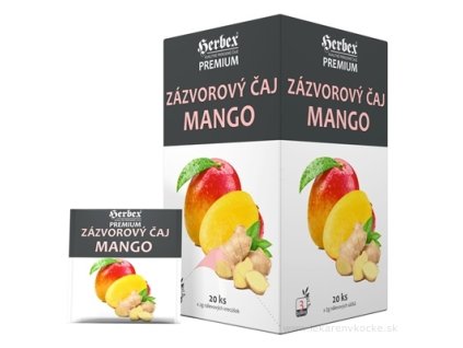 HERBEX Premium ZÁZVOROVÝ ČAJ MANGO 20x2 g