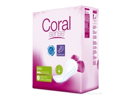 Inkontinenčné vložky Coral Sense Mini, 30 ks
