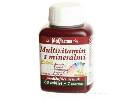 MedPharma MULTIVITAMIN S MINERÁL. EXTRA 42 ZLOŽIEK tbl 60+7 zadarmo (67 ks)