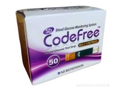 Prúžky testovacie ku glukomeru SD CodeFree 2x25 ks