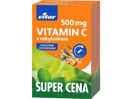VITAR VITAMÍN C 500 mg S RAKYTNÍKOM DUOPACK 120ks