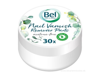 Bel Face & Body Odlakovacie tampóny na nechty bez acetónu 30 ks