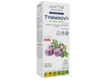 AVROPA Tymianový bylinný sirup 200 ml