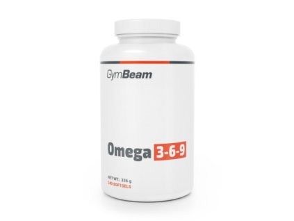 Omega 3-6-9 240cps GymBeam – rybí, ľanový a slnečnicový olej v kapsulách pre zdravé srdce, mozog a ochranu buniek