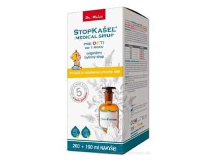 STOPKAŠEĽ Medical sirup OD 1 ROKU 300 ml