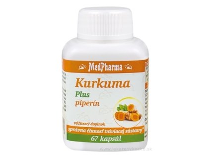 MedPharma Kurkuma Plus piperín 67 ks
