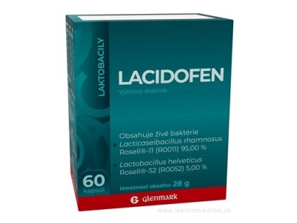 Glenmark Lacidofen 60 kapsúl – probiotiká na trávenie a imunitu