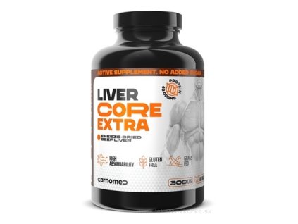 CarnoMed LIVER CORE EXTRA – výživový doplnok na podporu pečene, 300 kapsúl