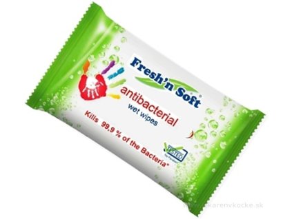 Fresh n Soft Antibakteriálne vlhčené utierky 15 ks