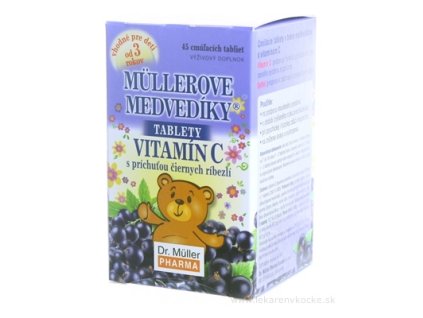 MÜLLEROVE medvedíky - VITAMÍN C 45 ks