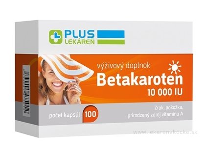PLUS LEKÁREŇ Betakarotén 10 000 IU 100 ks