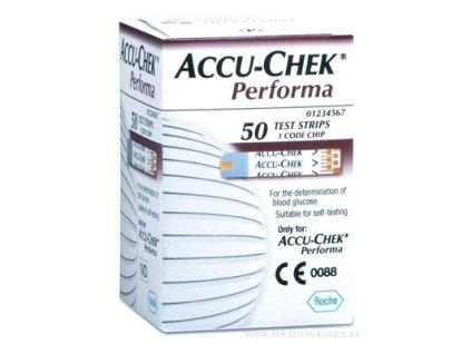 Accu-Chek Performa testovacie prúžky do glukomera, 50 ks