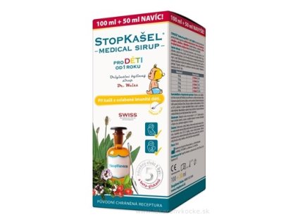 STOPKAŠEĽ Medical sirup OD 1 ROKU 150 ml