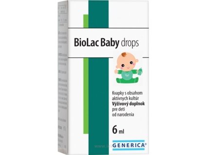 Generica Biolac Baby Drops 6 ml – probiotické kvapky pre deti od narodenia
