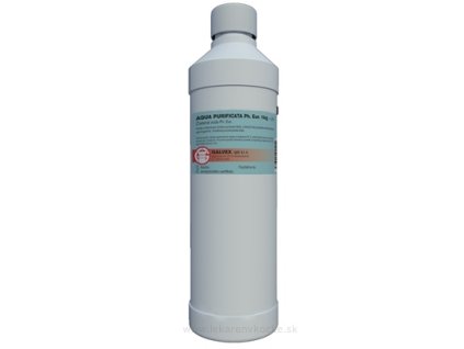 Aqua purificata Ph.Eur. - GALVEX Čistená voda 1x1 kg