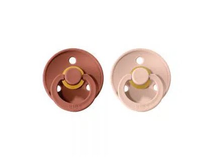 BIBS Colour cumlíky z prírodného kaučuku 2ks – veľkosť 3 - ružová