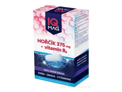 IQ MAG HORČÍK 375 mg + Vitamín B6 cps